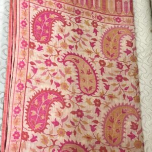 Authentic Pashmina Woolen Shawl with Traditional Fine Embroidery
