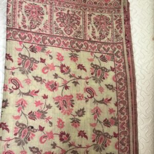 Luxury Pashmina Light-pink Shawl with Fine Embroidery