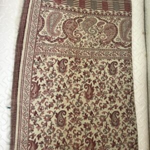 Modern Luxury Pashmina Brown Shawl with Beautiful Embroidery