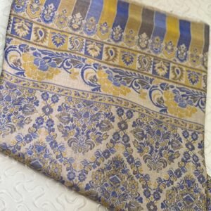 Royal Touch Pashmina Woolen light-blue Shawl with Fine Embroidery