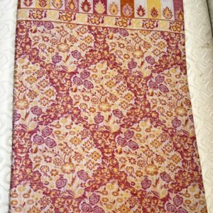 Soft Pashmina Red Shawl – Embroidered Edition